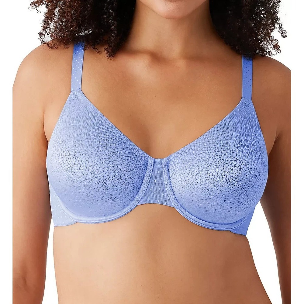 Wacoal Women's Back Appeal‎ Underwire Contour T-Shirt Bra Blue Size 38DD 38 DD